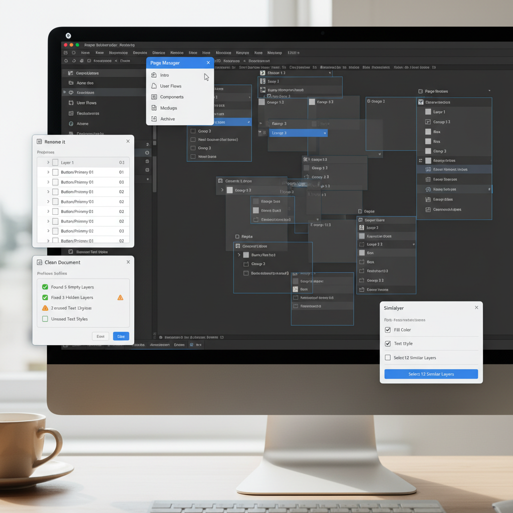 figma organize design file plugin