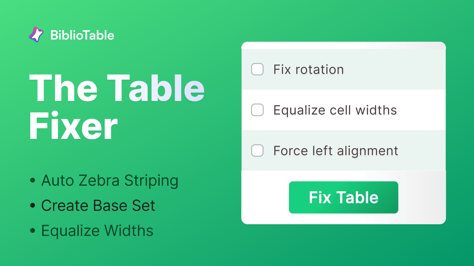 Screenshot of FixTable fixing a Figma table